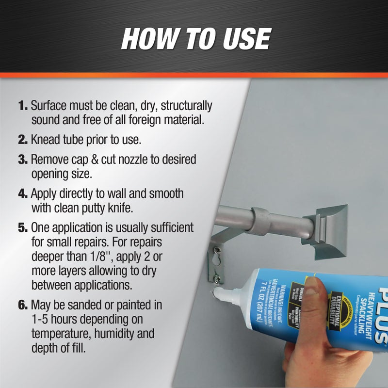 داب DAP Alex Plus Spackling، أبيض، 7 أونصة (7079818744) - Image 3